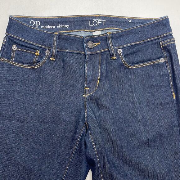 ANN TAYLOR LOFT Women’s 2P Modern Skinny Blue Jeans - Picture 1 of 3